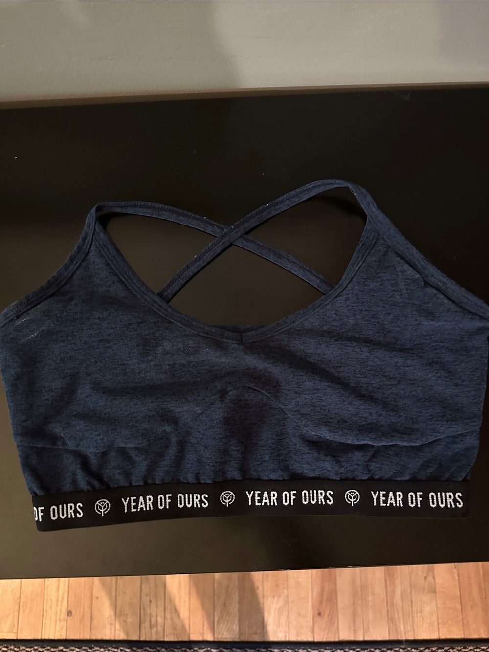 Year of Ours Dark Navy Cross-Back Bralette